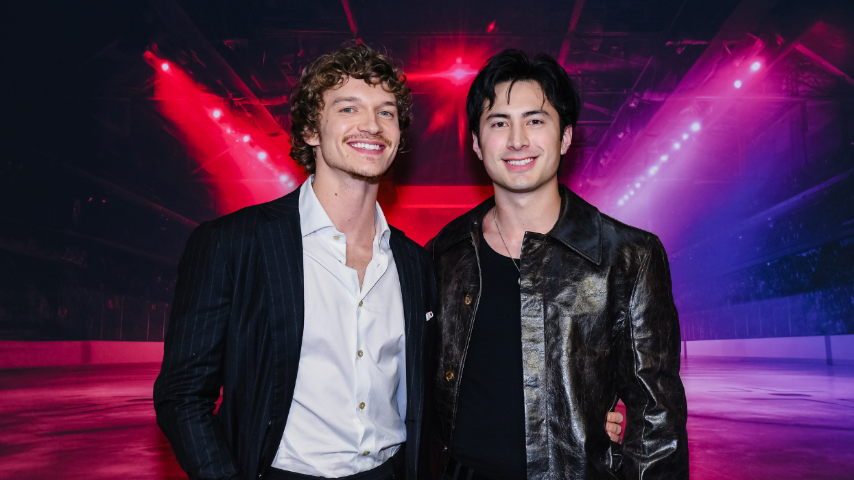 Two men posing together for a photo