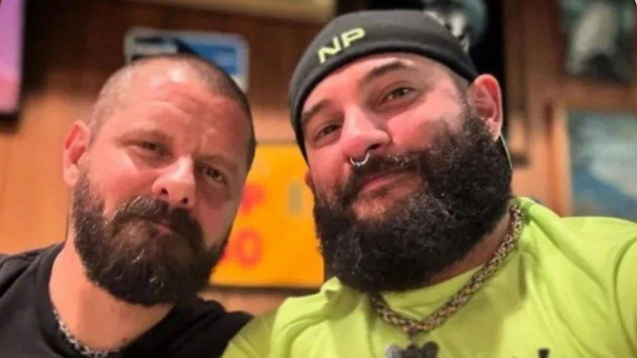two men with beards