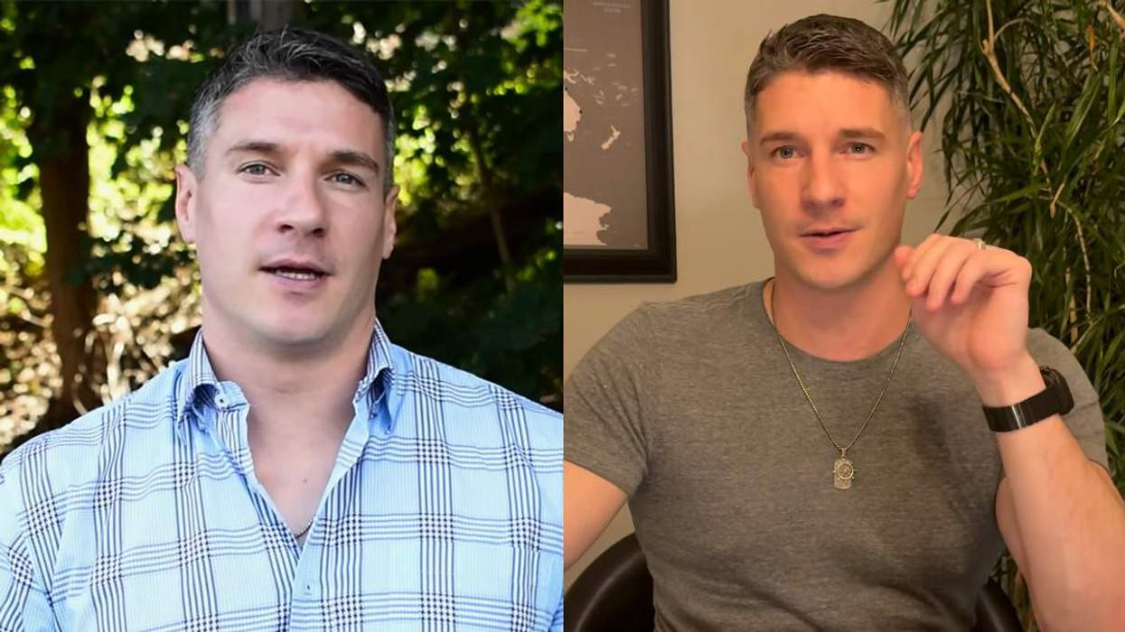 Two photos of Chris Gallant
