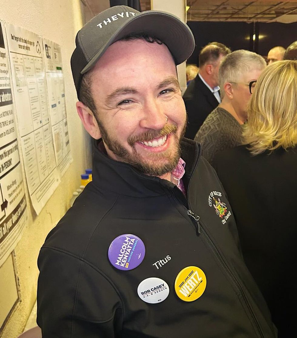 Tyler Titus Erie Dem HQ community meeting