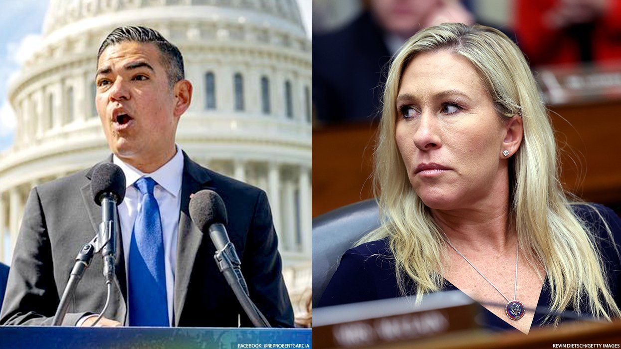 U.S. Reps. Robert Garcia and Marjorie Taylor Greene