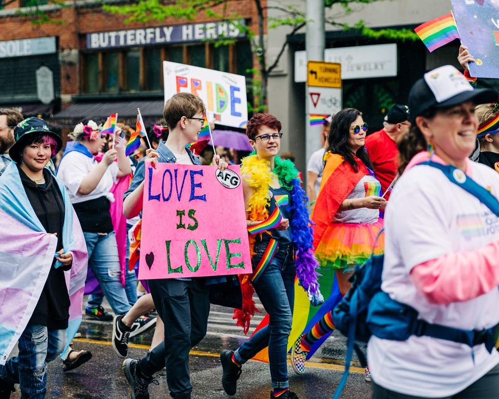 \u200bA Pride march in Missoula Montana