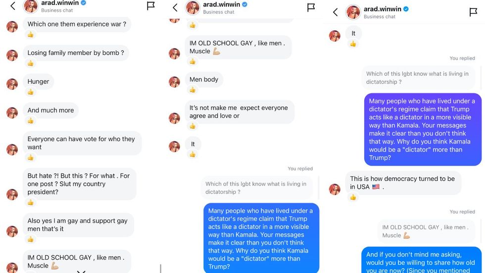 \u200bArad Winwin via Instagram\u200b DMs