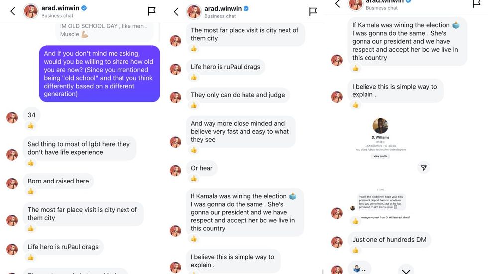 \u200bArad Winwin via Instagram\u200b DMs