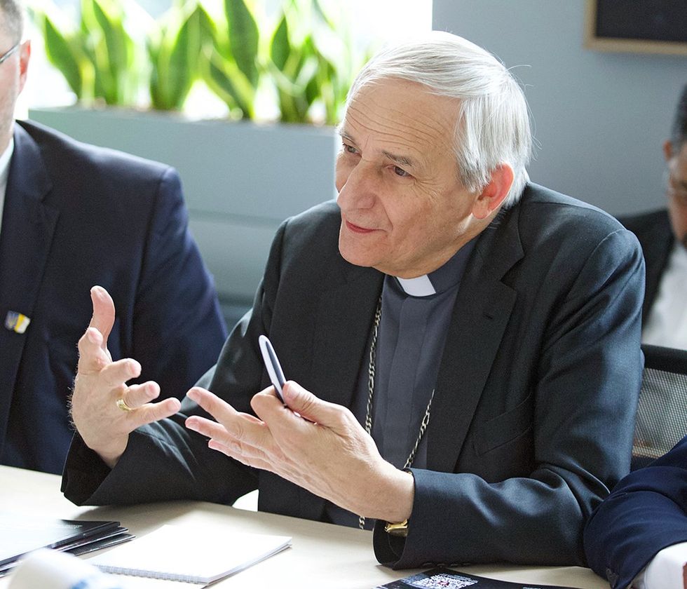 \u200bCardinal Matteo Zuppi Child Rights Protection Center Kyiv Ukraine