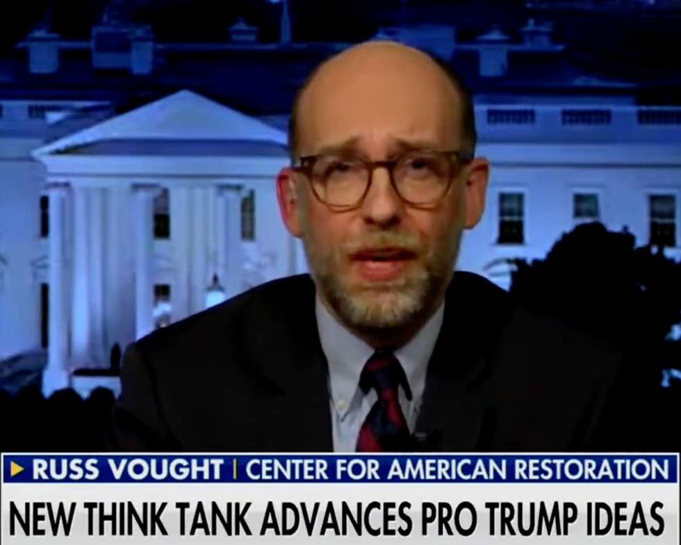 \u200bCenter for Renewing America president Russ Vought speaking on FOX News