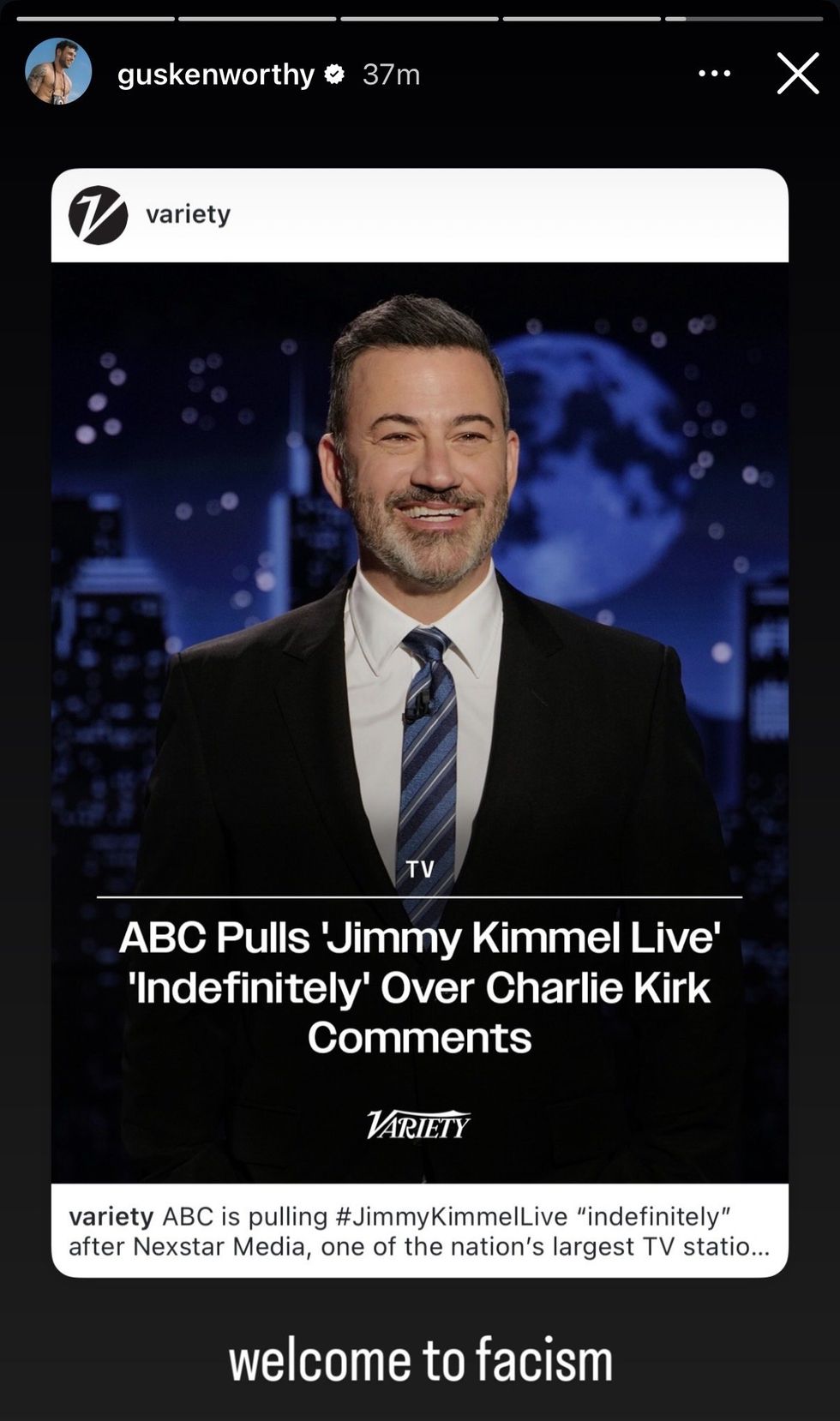 \u200bGus Kenworthy via Instagram Story