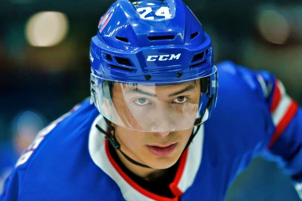 \u200bHudson Williams as Shane Hollander on Heated Rivalry