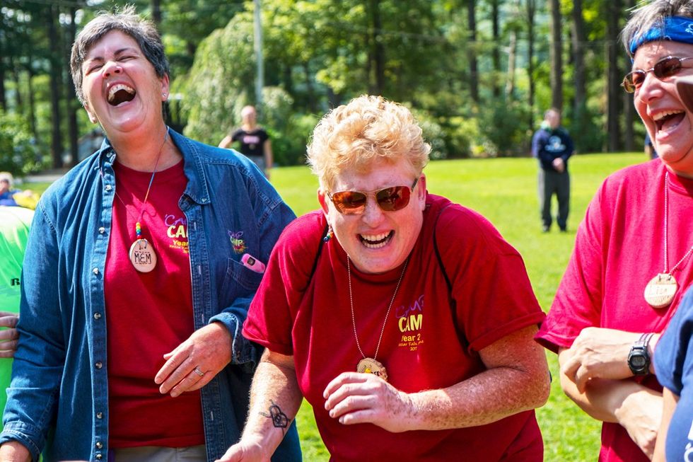 \u200bLGBTQ+ adults having fun at adult summer camp