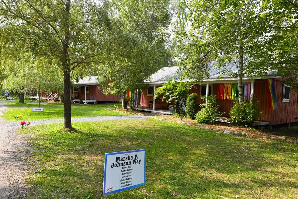 \u200bLGBTQ+ adults having fun at adult summer camp