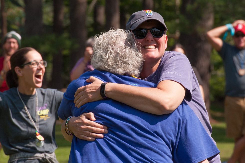 \u200bLGBTQ+ adults having fun at adult summer camp