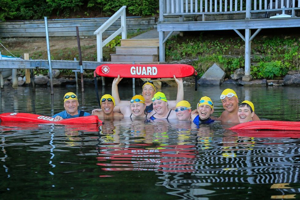 \u200bLGBTQ+ adults having fun at adult summer camp