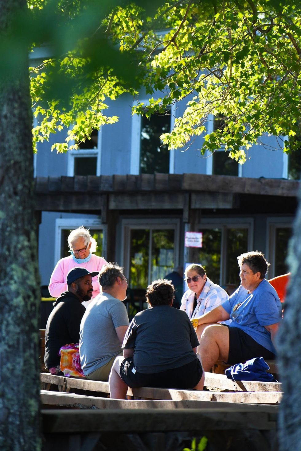 \u200bLGBTQ+ adults having fun at adult summer camp