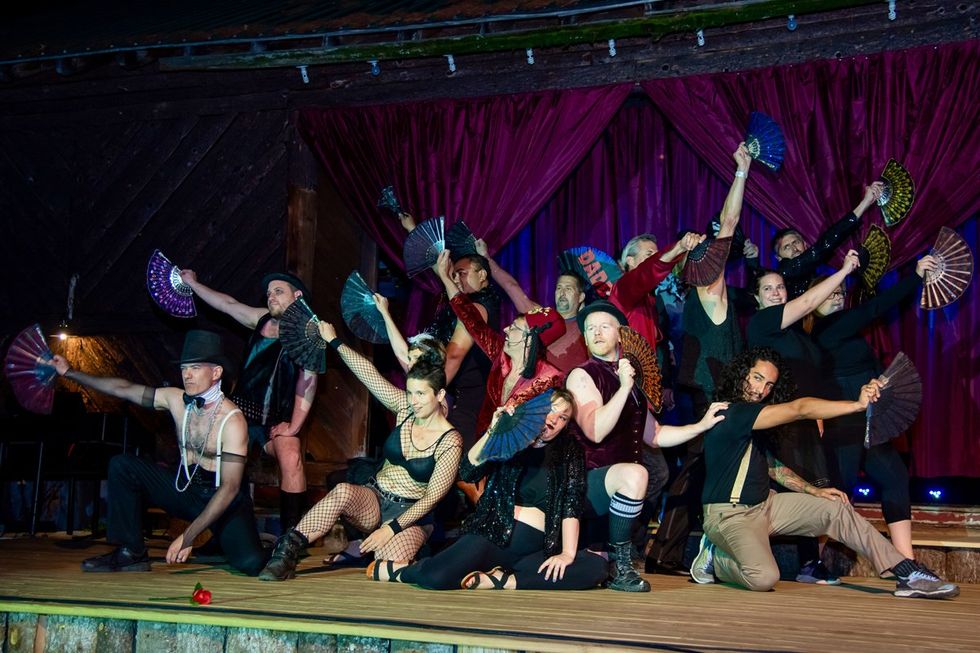 \u200bLGBTQ+ adults having fun at adult summer camp