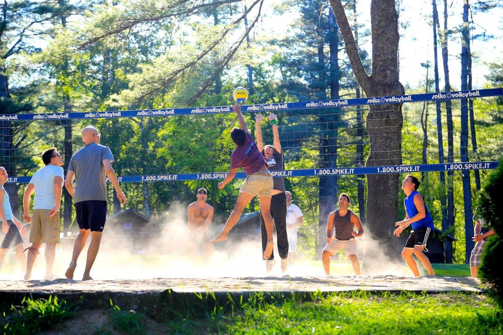 \u200bLGBTQ+ adults having fun at adult summer camp