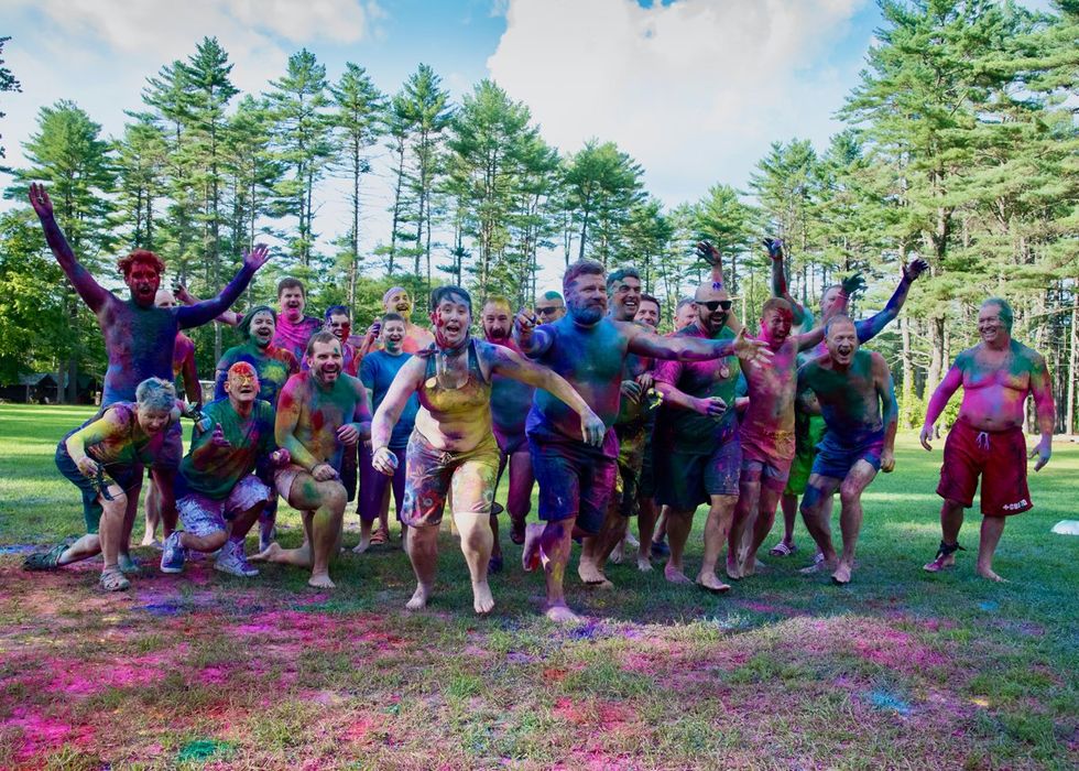 \u200bLGBTQ+ adults having fun at adult summer camp