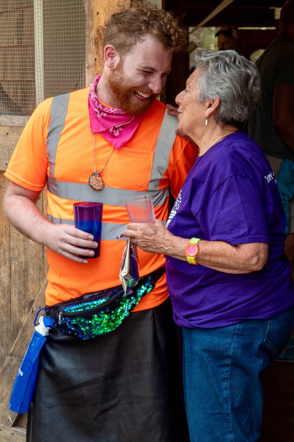 \u200bLGBTQ+ adults having fun at adult summer camp