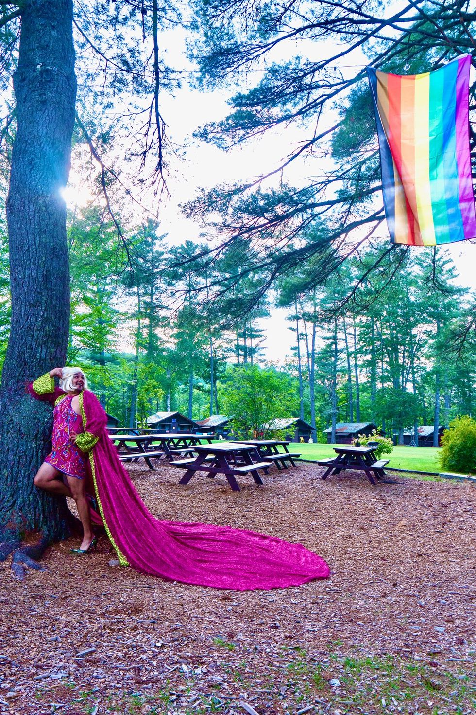 \u200bLGBTQ+ adults having fun at adult summer camp