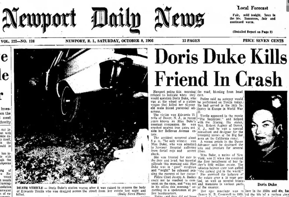 \u200bLGBTQ Cold Case investigation tobacco heiress Doris Duke killed gay bestie car accident maybe murder