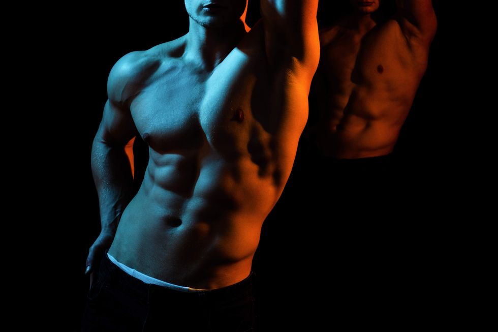 \u200bNaked male torsos.