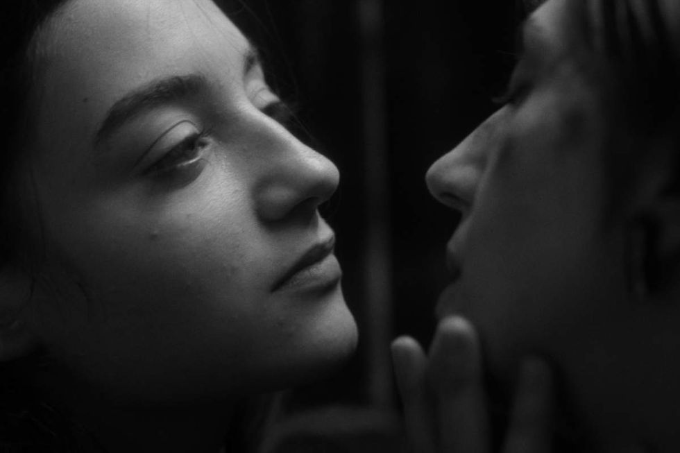 \u200bZar Amir Ebrahimi and Lu\u00e0na Bajrami in Two People Exchanging Saliva