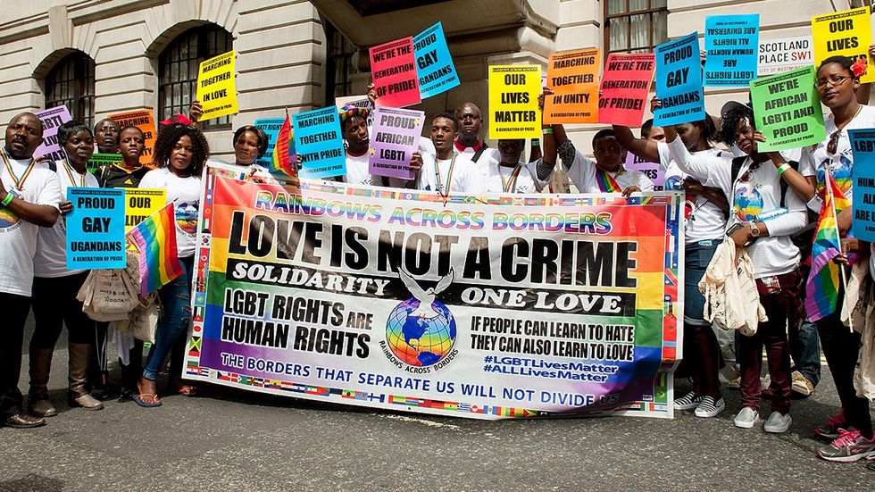 Ugandans London LGBTQ Pride Parade Love is not a crime