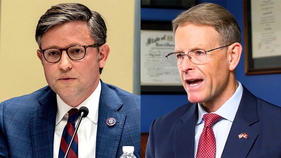 US House Speaker Mike Johnson anti LGBTQ commentator Tony Perkins Family Research Council