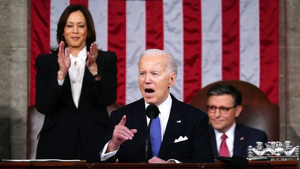 USA President Joe Biden State of the Union Address March 2024 VP Kamala Harris Speaker Mike Johnson