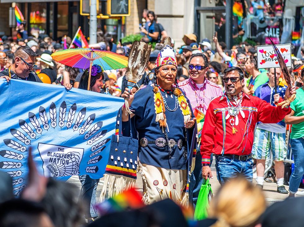 USA States Teaching LGBTQ History Intersectional Pride Parade Blackfeet Nation Native American Indigenous People