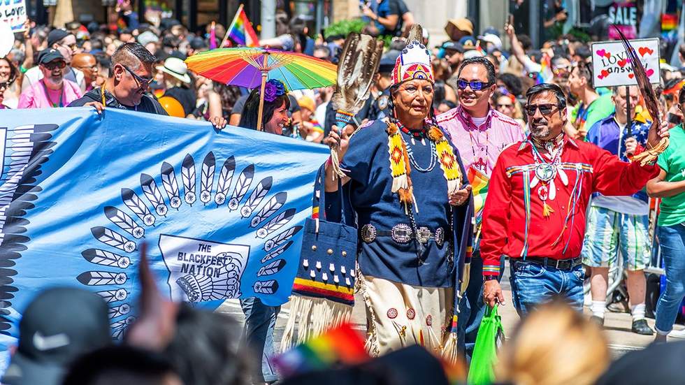 USA States Teaching LGBTQ History Intersectional Pride Parade Blackfeet Nation Native American Indigenous People