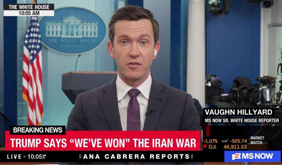 vaughn hillyard on live tv from the white house briefing room