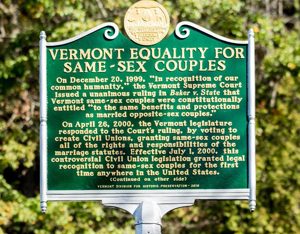 Same-sex Vermont Equality
