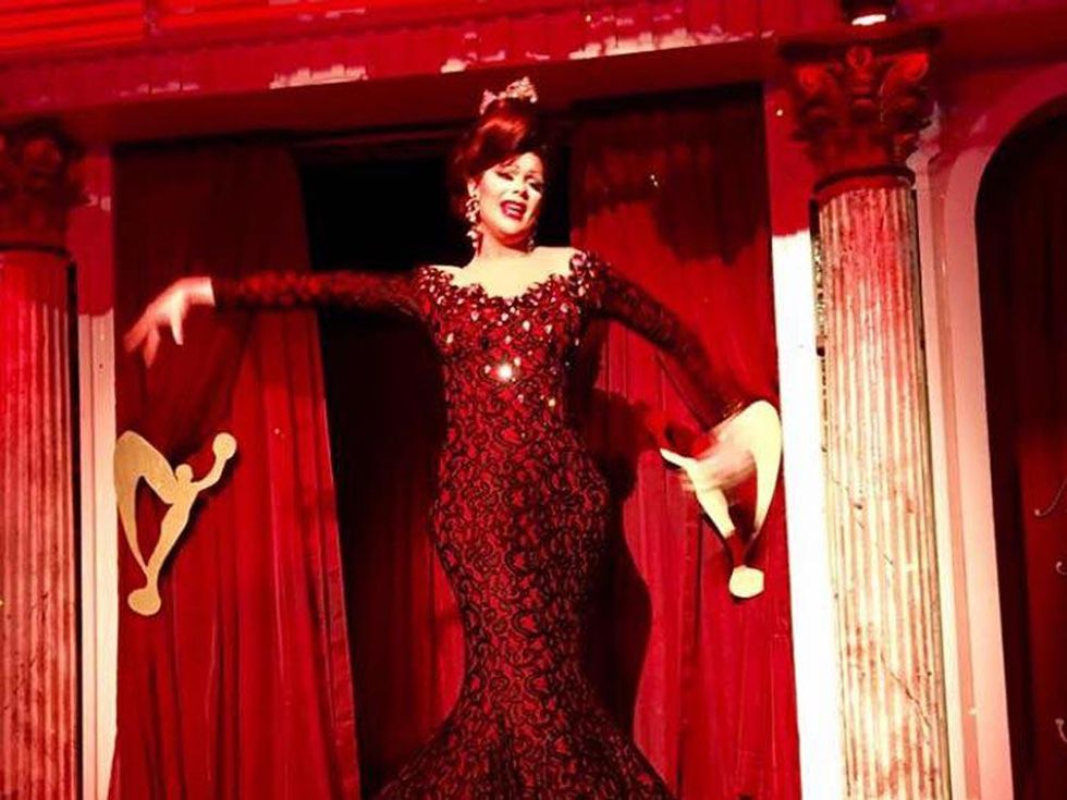 Vivian Vaughn (MGNCA 2015) performing her final walk as Miss Gay NC America 2015.