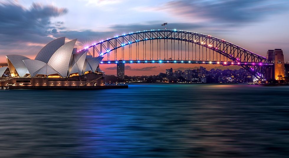 VOICES Decrim same sex relationships global effort sydney harbor australia rainbow lights lgbtq world pride