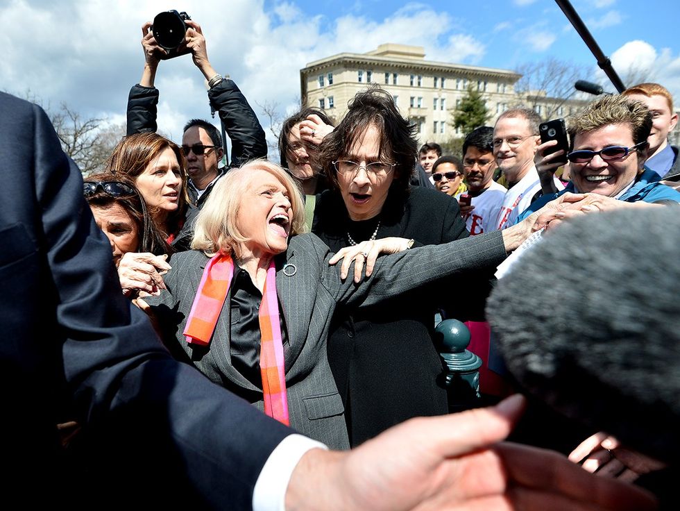 VOICES Judy Chu Becca Balint PRIDE Act Plaintiff lesbian widow Edie Windsor DOMA 2013 case lgbtq supporters supreme court