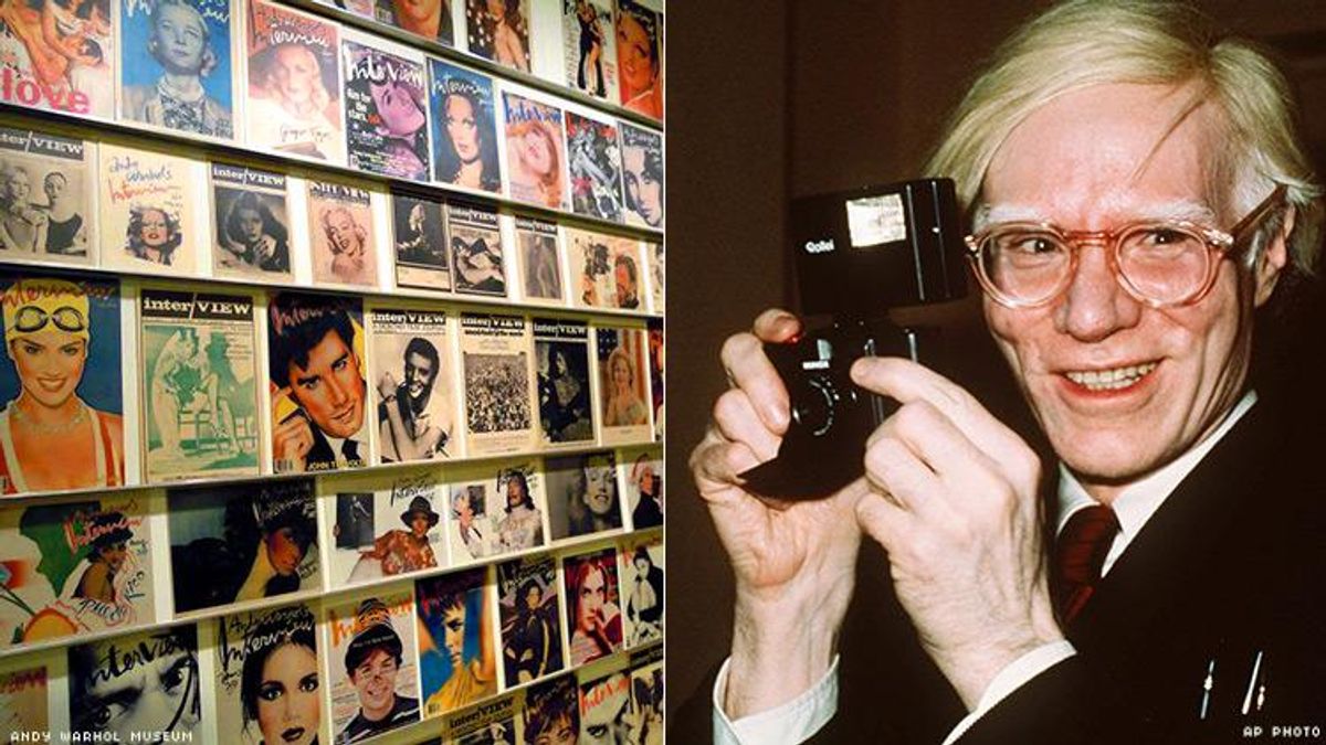 Warhol and Interview magazines