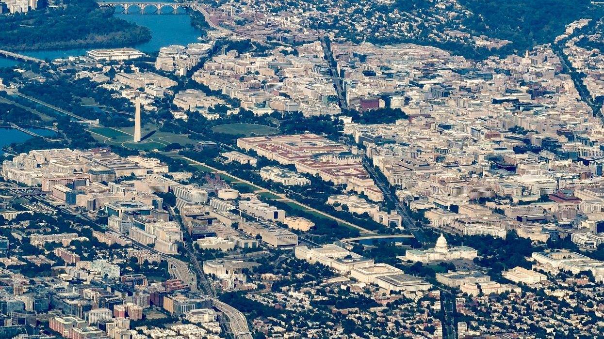 washington d.c. from the air