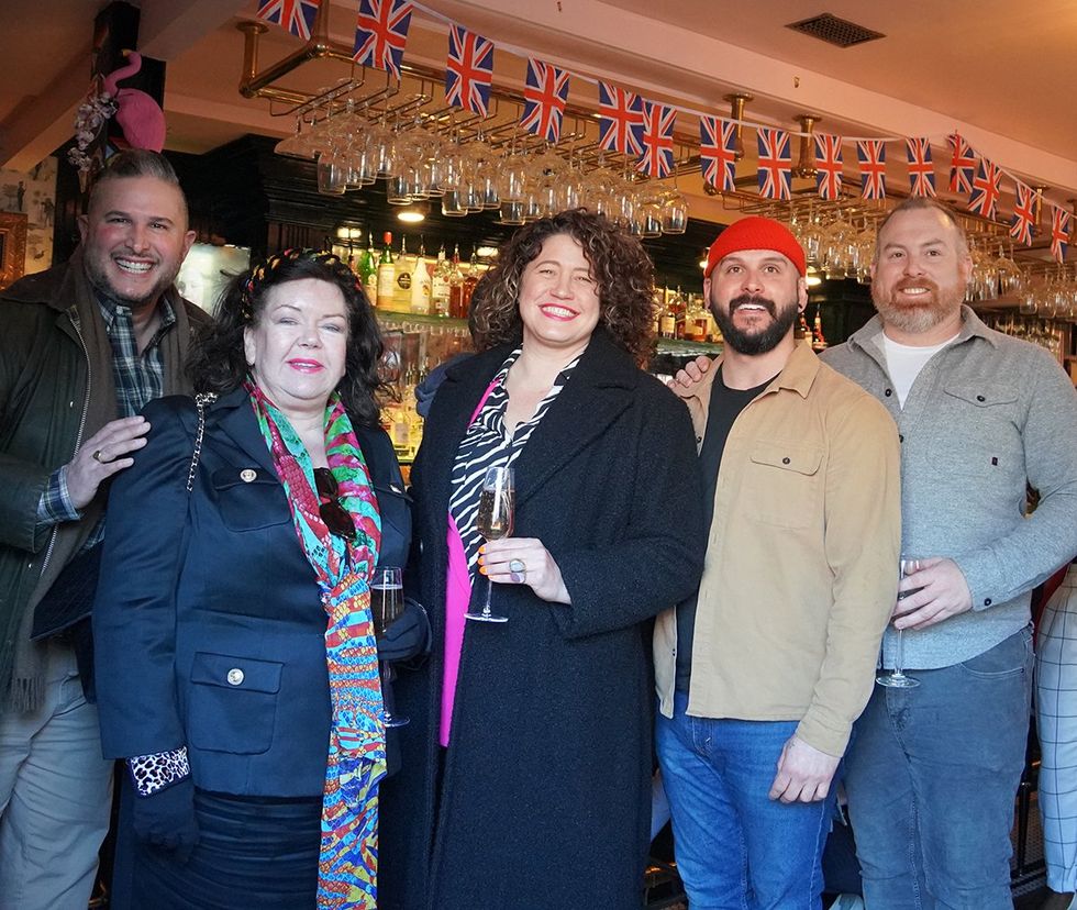 Washington DC Little Gay Pub Rainbow Mural LGBTQ support UK embassy ribbon cutting ceremony