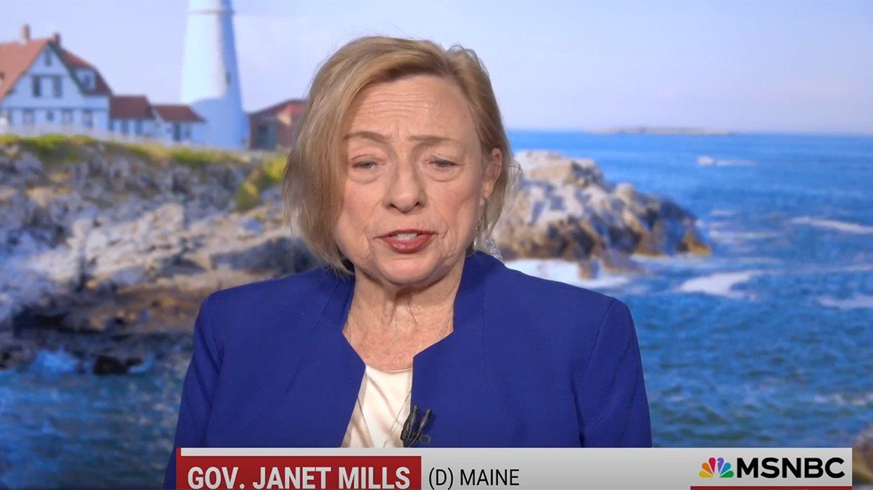 watermarked footage still maine governor janet mills on MSNBC morning joe