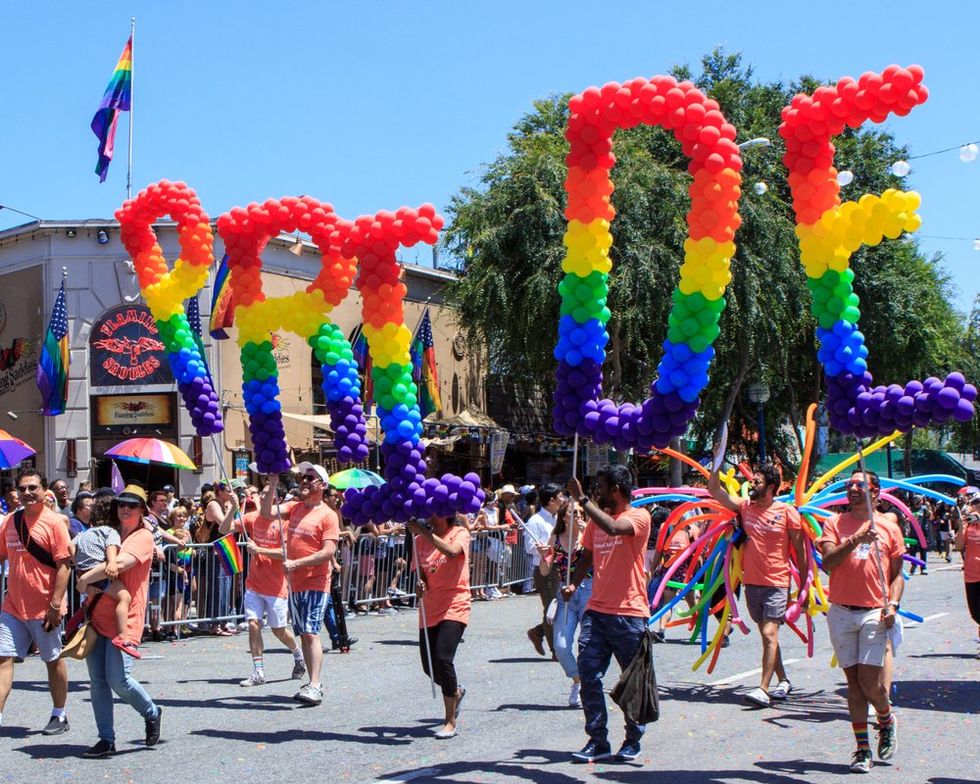 West Hollywood Pride balloons