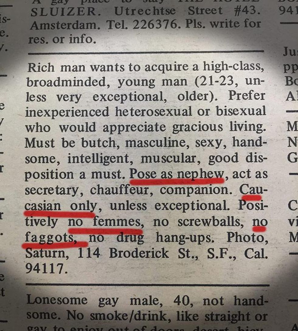 What am I into? Normal stuff. Some casual, homophobic racist incest. You? June 1969