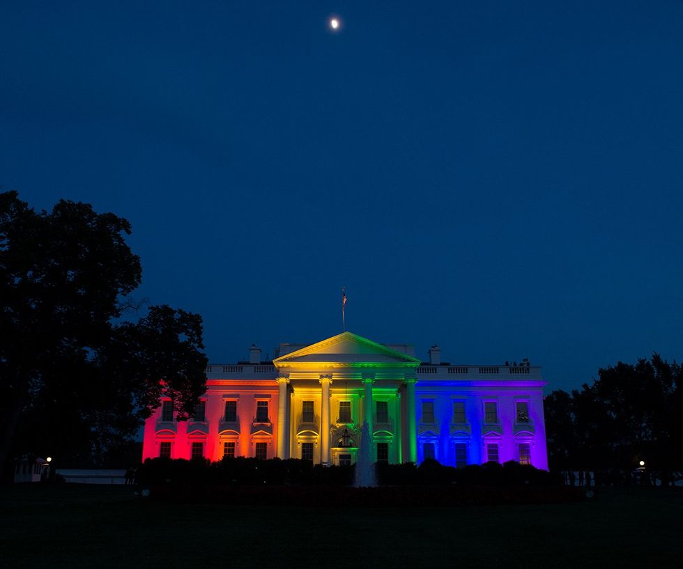 White House lit up for Pride Month