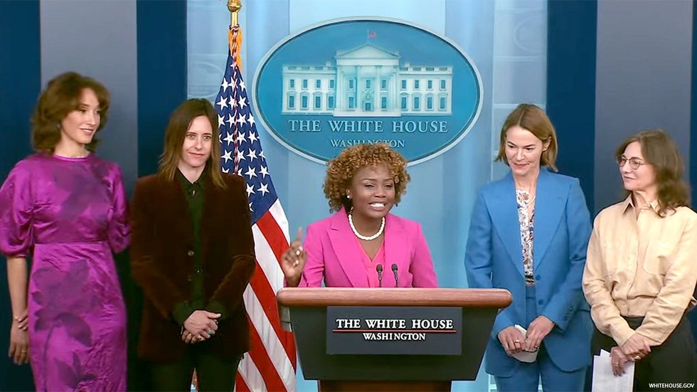 Karine Jean-Pierre Hosts ‘The L Word’ Cast &amp; Creator at White House