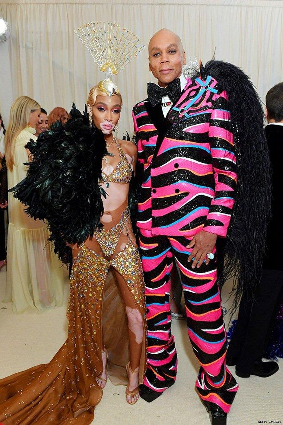 Winnie Harlow and RuPaul