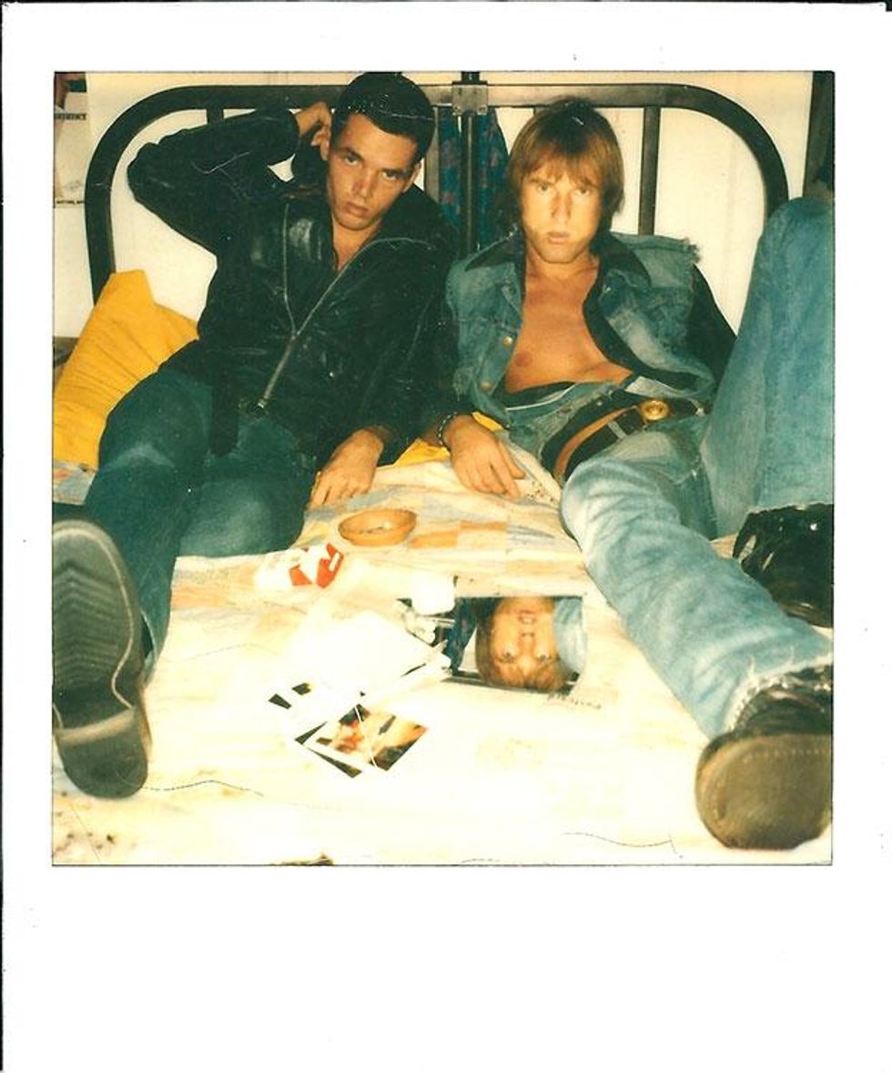 With Peter Berlin, San Francisco, 1977.