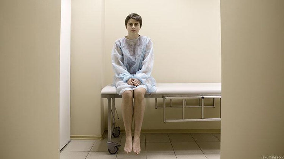 Woman in medical office