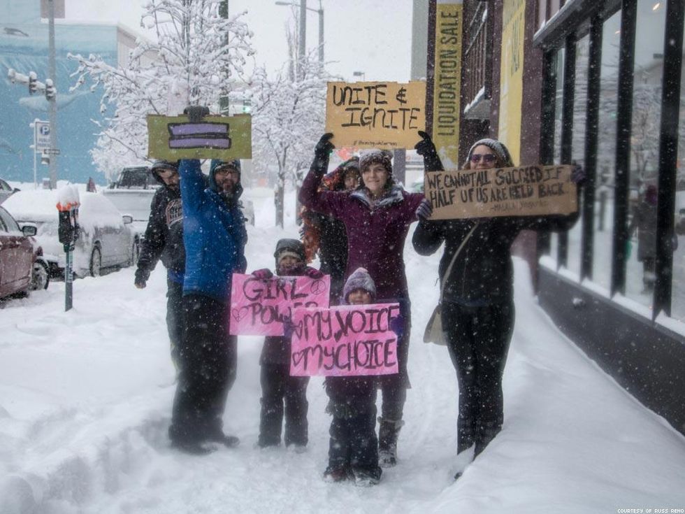 Women March on Anchorage