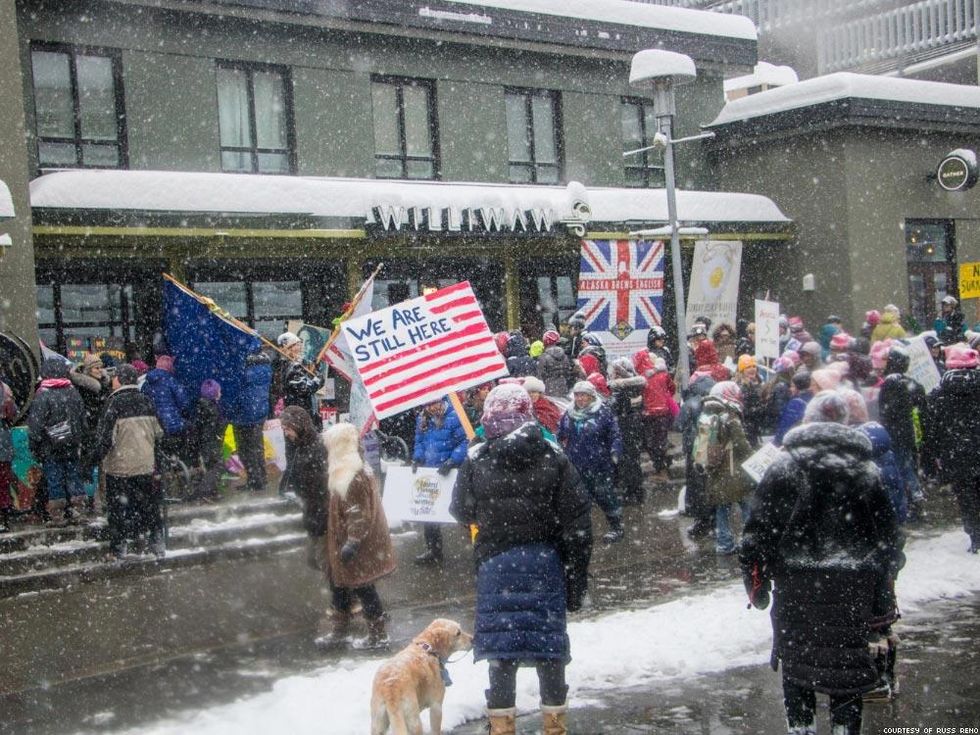 Women March on Anchorage