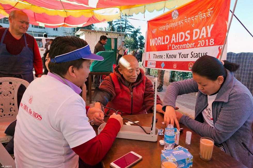 World AIDS Day in Dharmsala, India
