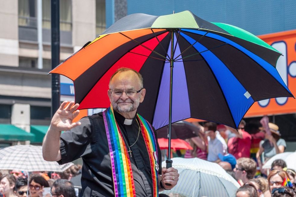 World Gay Pride Parade Marshall Reverend Brent Hawkes
